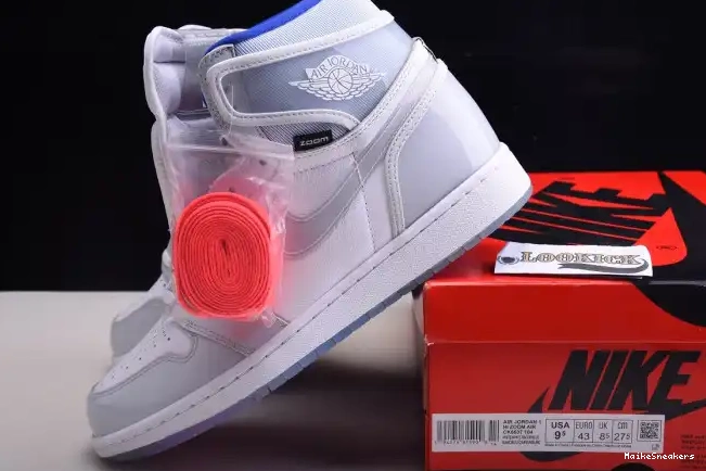 MaikeSneakers Air Jordan Zoom Retro 1 Blue CK6637-104 High Racer White 0428